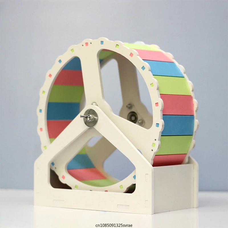 Product Introduction of Pet Hamster Sport Wheel Hamster Running Wheel Hamster Disc Exercise Wheel with Stand Funny Running Disc Toy Wheel for Hamster 4