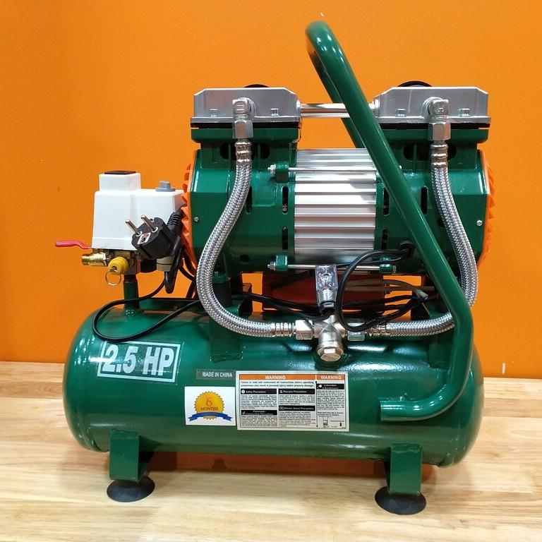 Máy nén khí 12 lít không dầu Nakawa 2.5Hp lên hơi nhanh 0