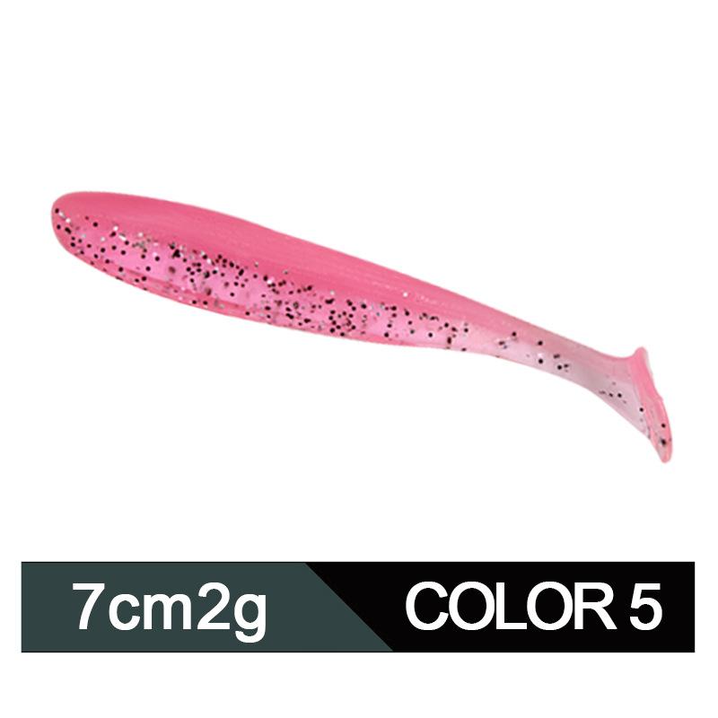 Product Introduction of Factory Soft Bait in Stock Wholesale Topmouth Culter Weever 6/7/9/12cm Lure Superbait Two-Color T Tail 13