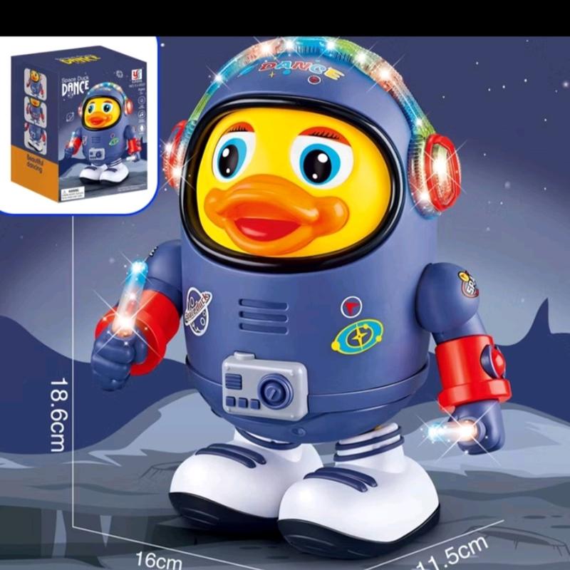 Đồ chơi vịt  phi hành gia có nhạc và có đèn led phát sáng vui nhộn 0
