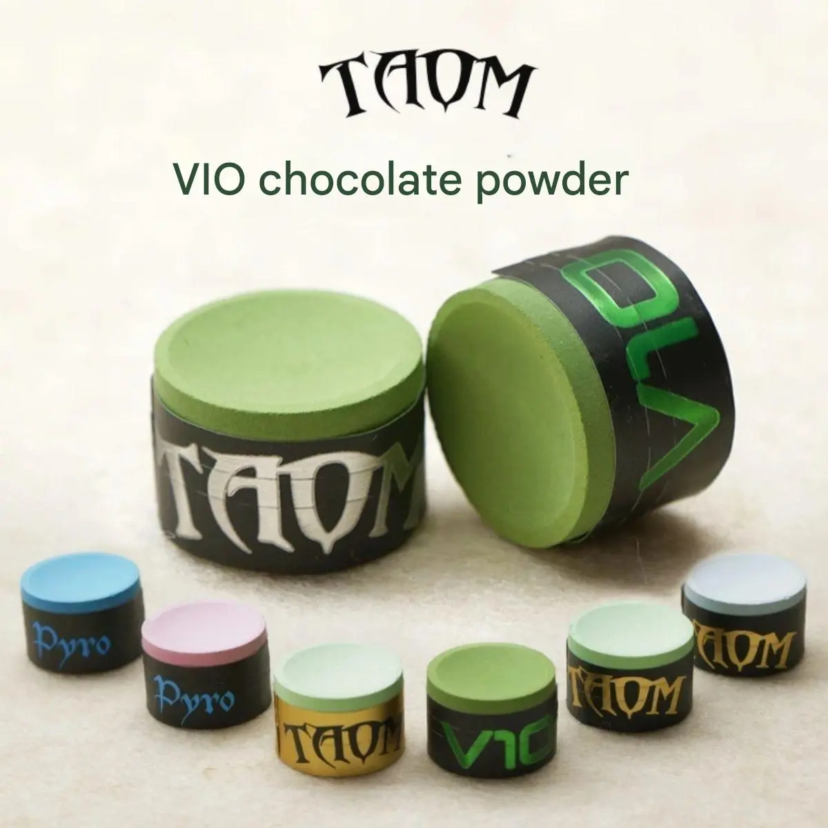 Billiard Chalk Powder, TAOM Chocolate Powder, round Neutral Shape ...