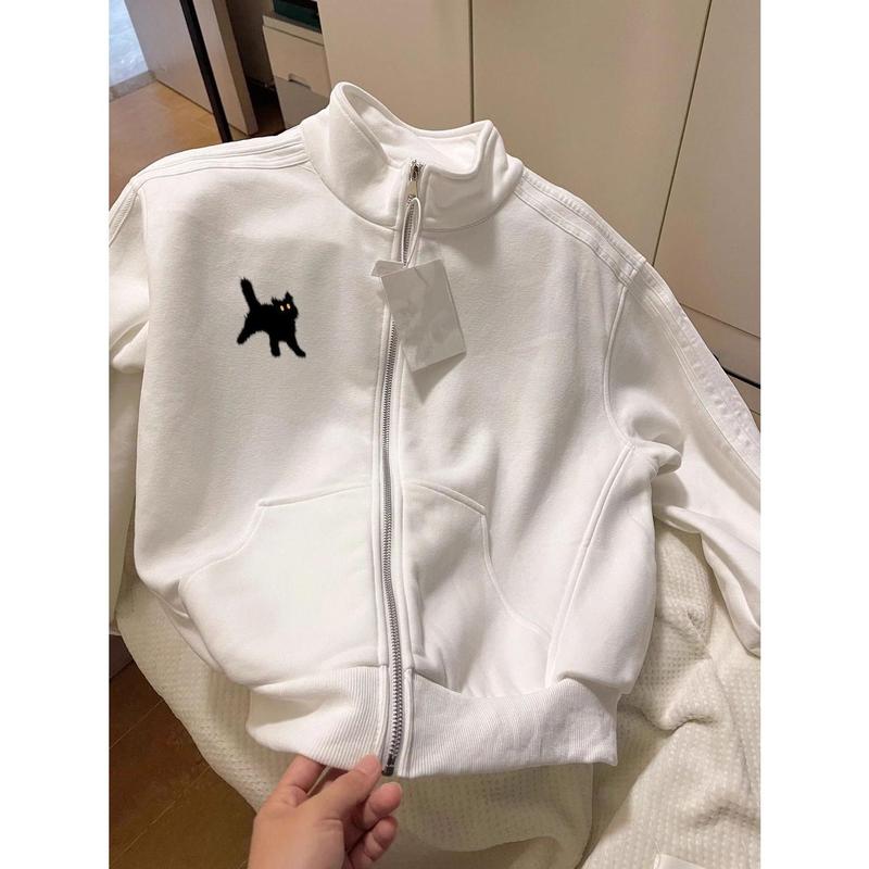 Áo Cardigan Nữ, Phong Cách Cổ Điển Mỹ, Hàng Mới Về, Phong Cách Hàn Quốc, Mỏng Và Rộng, Cổ Chân Đế Dễ Phối Đồ Thiết Kế Độc Đáo Thường Ngày Cỡ Nhỏ Nhắn 0