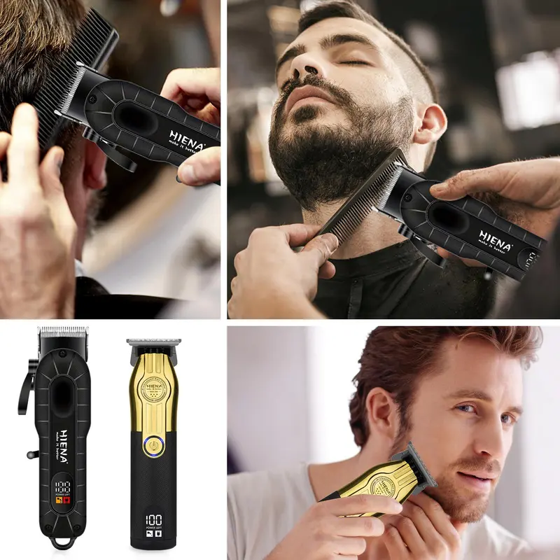 Professional Cordless Hair Clipper Set, 1 Box Men's USB Charging Hair Clipper and Trimmer Set, Beard Trimmer, Great Gift for Men 5