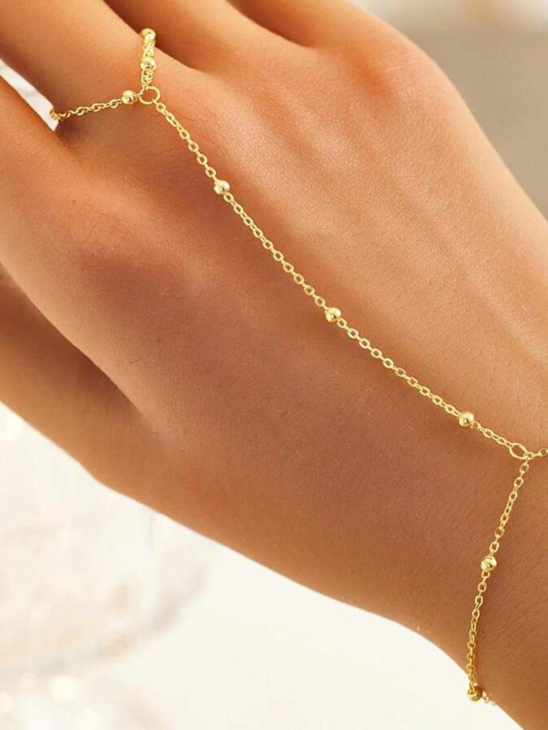 Product Introduction of Minimalist O-ring Design Bangle, Fashionable Hand Chain Bracelet for Women & Girls, Trendy All-match & Exquisite Jewelry for Birthday Gift 7