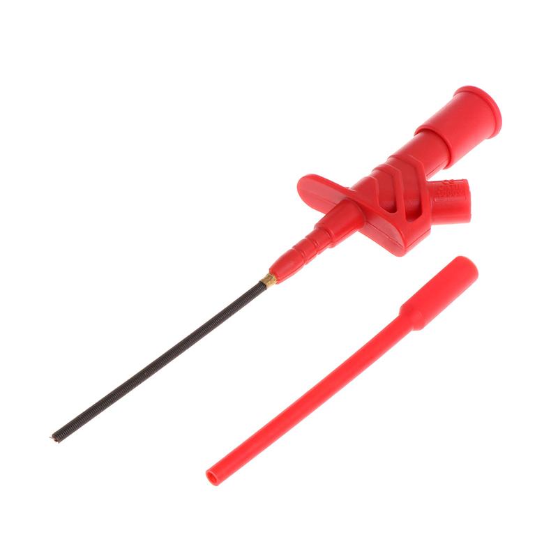 Insulated Test Hook Clip 1000V Testing Probe Instrument High Voltage 4mm Socket 7