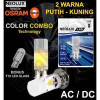 Gambar LED Motor NEOLUX T19 Osram 2 Warna Putih Kuning H6 M5 Lampu LED Laser - Neolux Saja - Neolux+BonusT10 dari bohlamhid Kota Tangerang 2 Tokopedia