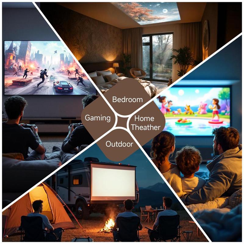 Product Introduction of Magcubic 1080P Auto Focus & Keystone Correction Projector, Portable Voice Home Theater Projector with Remote Control, Home Theater Projector for Bedroom, Audio 6