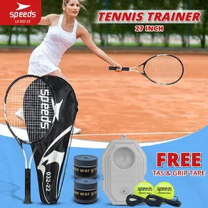 Speeds Tennis Trainer Raket Tennis 27inch Alat Latihan Tenis 1 Set Bola Tennis Ball Outdoor 032-22