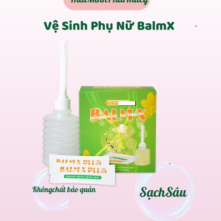 ( Che Tên ) Kit Vệ Sinh Phụ Nữ BALM-X ( 15 Gói Muối + Bình Rửa) 0