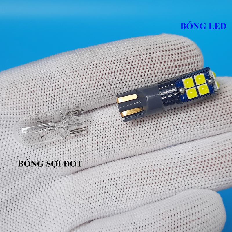 Đèn led soi biển, trần, cốp, demi ( lăng téc) siêu sáng T10 D10 6