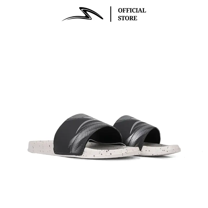SPECS SANDALS TERRA SLIDES COCONUT MILK SILVER PEAT BLACK SPE1000065 5