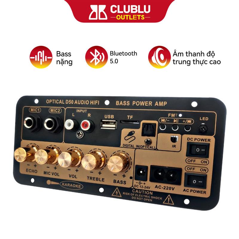  -CLUBLU- Bo Mạch Loa D50M Bluetooth4.2 30-120W Cho Loa Gia Đình Karaoke Bộ Khuếch Đại Âm Thanh 