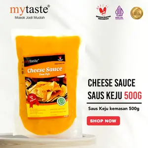 mytaste cheese sauce keju saus praktis kemasan 500 gram Baking Pizza Powder Bahan Cheddar