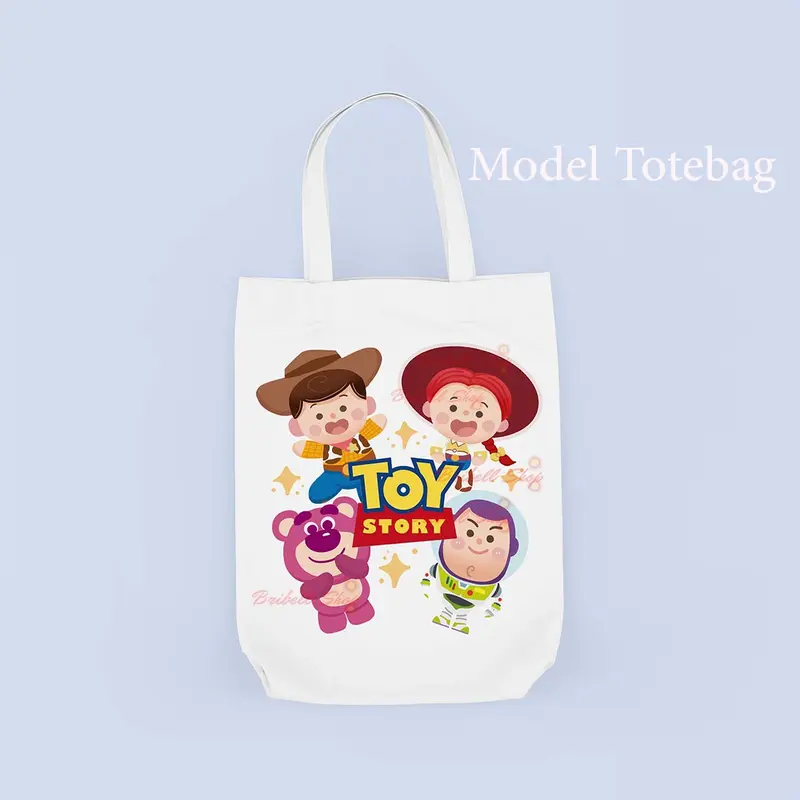 Tas Serut / Tas Gendong / Totebag Kanvas Bergambar Lotso Toy Storyy Bisa Cod 3