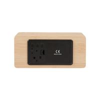 Gambar Karlsson Alarm Clock Silver Mirror LED - Light Wood dari Karlsson Indonesia Kota Administrasi Jakarta Selatan 4 Tokopedia