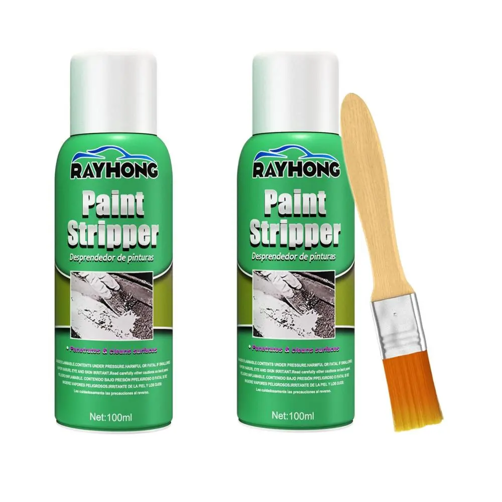 Paint Remover Liquid Portable 100ml, High Efficiency Strength Paint Varnish Stripping for Metal Wall Graffiti Motorcycle Car Masonry