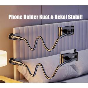 Universal Phone Tablet Stand Holder for Bed, Lazy Arm Mount Bracket - Watch Videos Hands Free in Bed, Desk, Floor for Netflix, TikTok, Online Class Accessory Black 0.7M