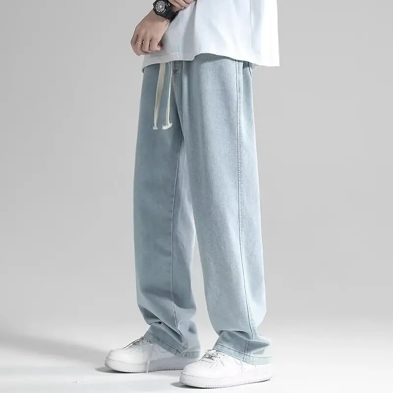 Men's Straight Leg Jeans 2026, New Summer Thin Stylish Loose Wide