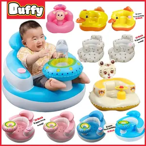 【Duffy toys】(COD) Sofa Tiup Untuk Bayi Sofa Bayi / Kursi Makan Bayi / Lengkap Dengan Pompa Dan Musik Bayi baby chair / Bayi Tiup Belajar Duduk / Baik Untuk Mandi Makan Duduk Dan Bermain Kursi Duduk Bayi / Sofa Bayi Belajar Duduk /Tempat Duduk Bayi 6 Balon