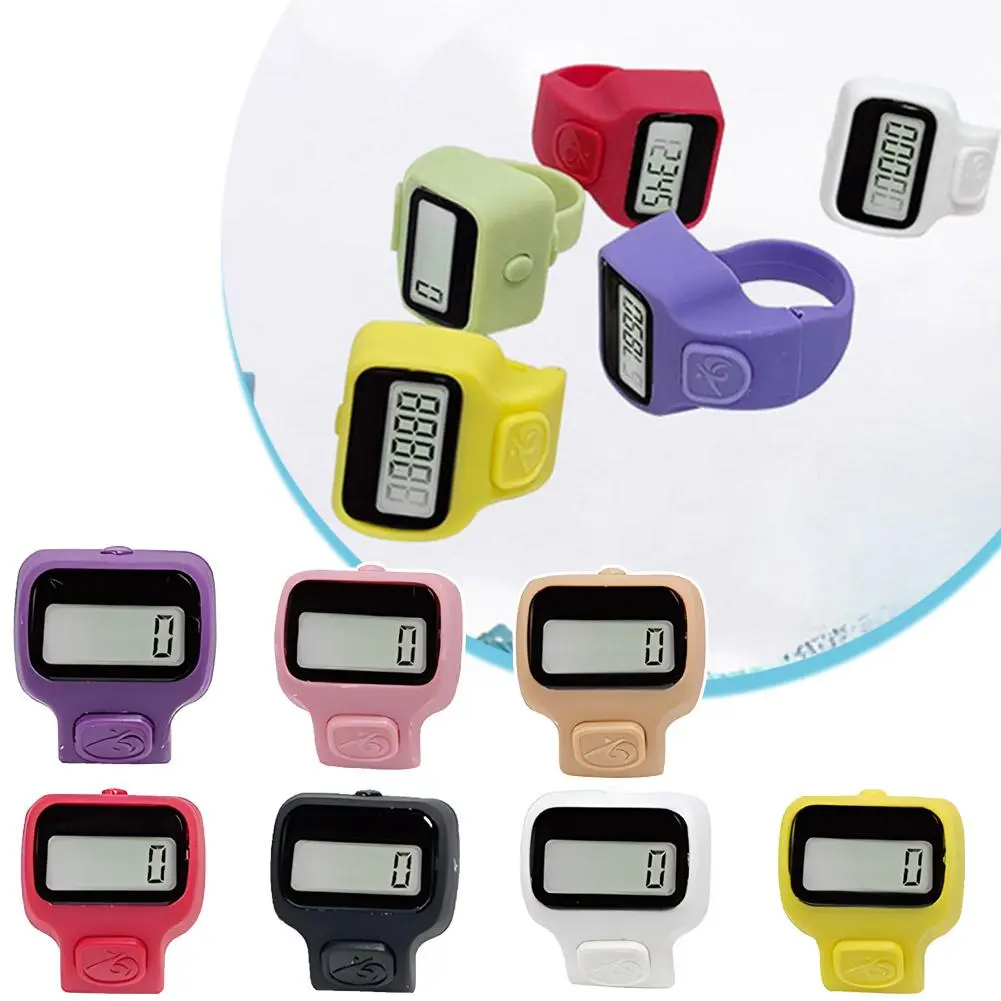 LED Small Digital Tasbih And Finger Counter Simple And Small External Empathy Ring Digital Electronic Kaunter