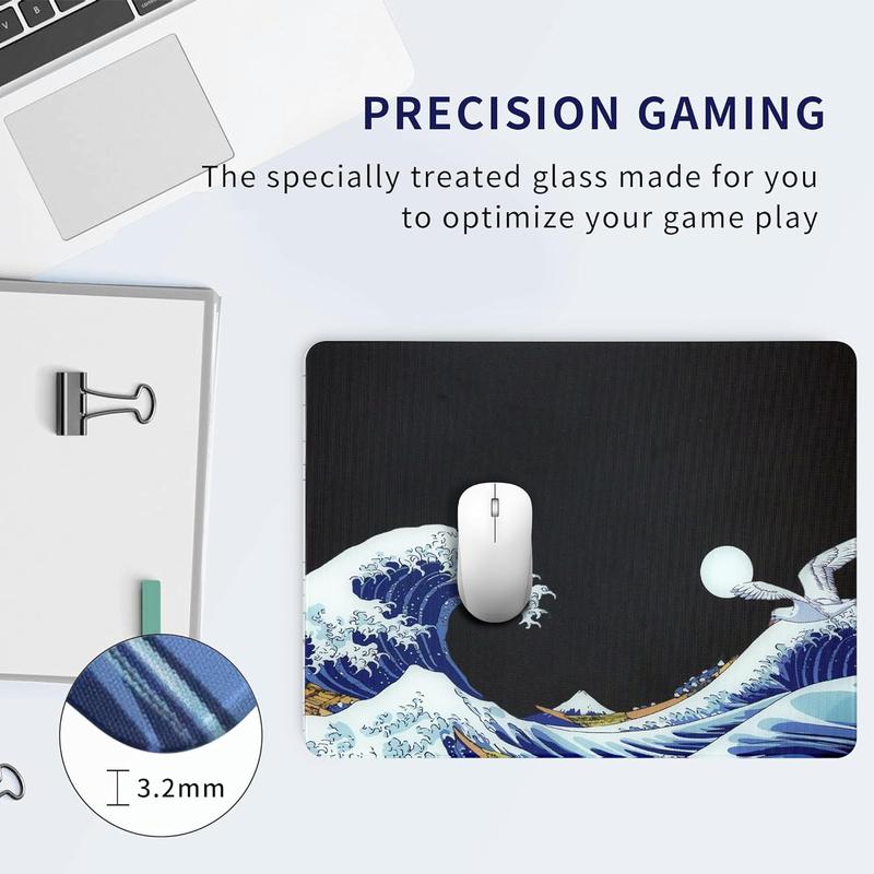 Product Introduction of high quality fabric customized printing anime frosted glass mousepad gaming mouse pad products for computer mouse pad 6