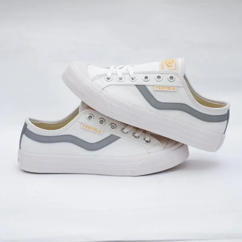 Sepatu Putih Termurah Ventela new public white / Black Premium 100% Spatu Vantela Trendy Modist Untuk Cewek / Cowok