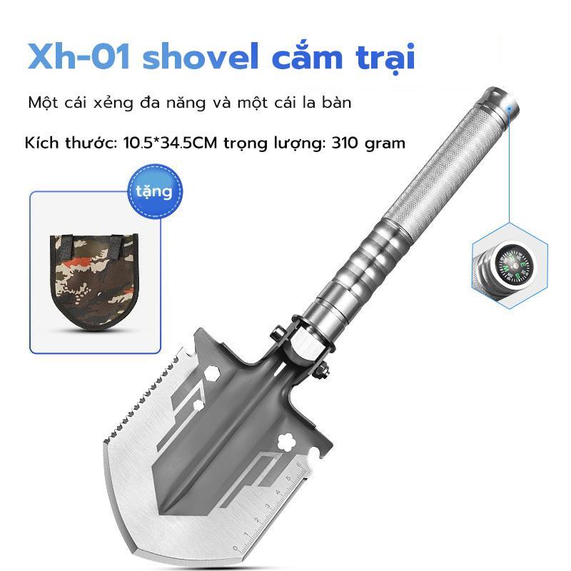 （Outdoor products} Ngoài Trời Kỹ Sư Xẻng Gấp Gọn Đa Chức Năng Xẻng Xe Gắn Quân Khí Xẻng Thép Mangan Câu Cá Tiện Lợi Thiết Bị Cắm Trại 4