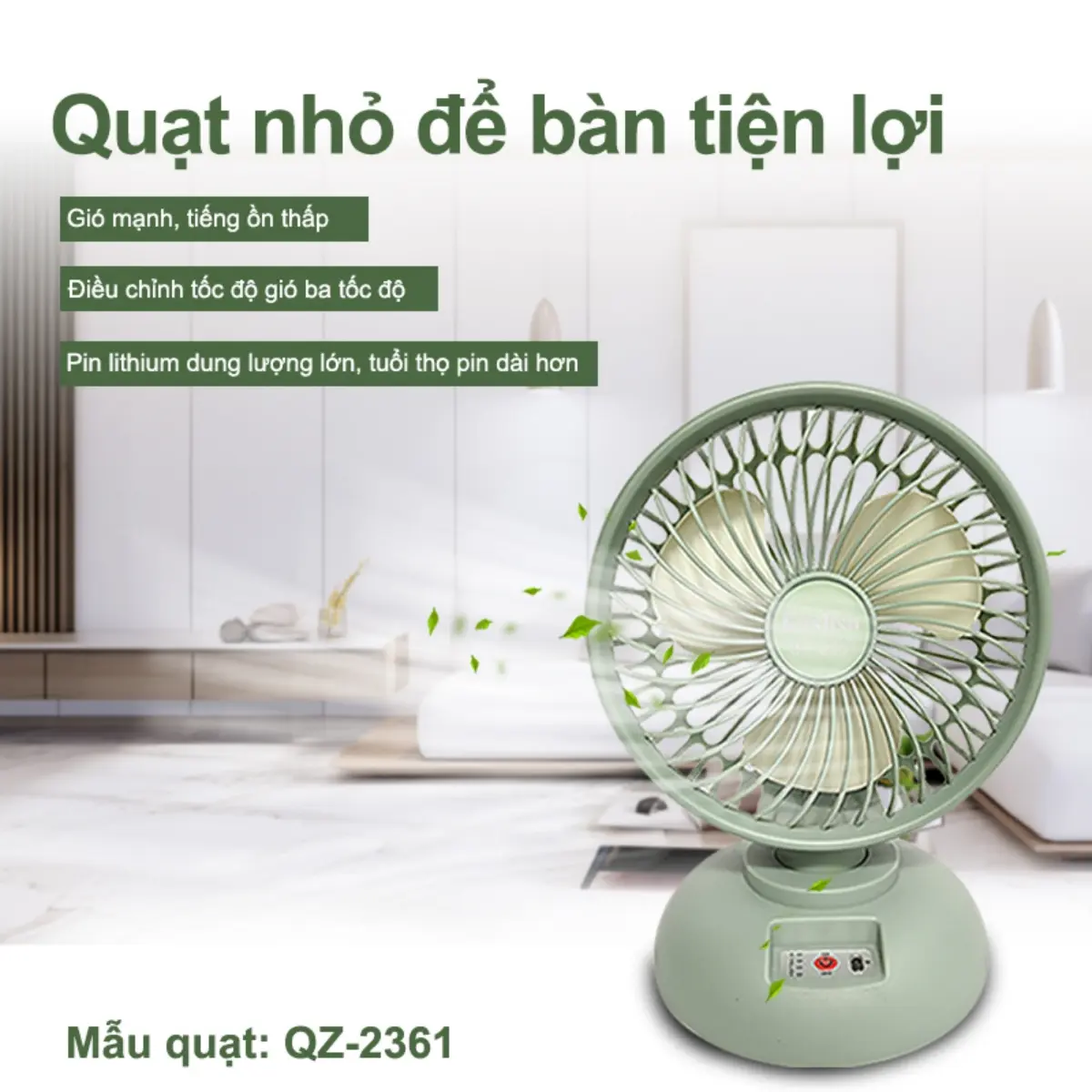Quạt tích điện mini quạt tích điện quạt sạc tích điện (7in-lồng quạt hơn 18cm) 2pin18650 thay đổi được pin có đen  ngủ .thích hợp cho bàn văn phòng,mang đi chơi du lịch tiên dụng sạc qua USB-tăng dây sạc Phụ Kiện