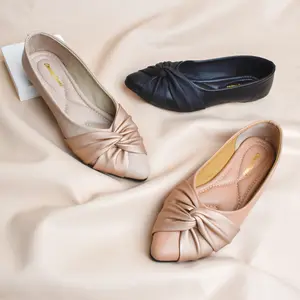 CZ - Cheung Kuedz Sabil Sepatu Flat Wanita Sendal Balet Flatshoes Sol Karet