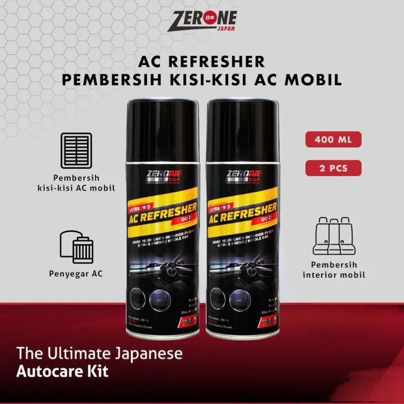 PAKET ZERONE AC REFRESHER MOBIL AC Cleaner Mobil Zerone Japan ac refresher mobil pembersih ac mobil Car Semprot