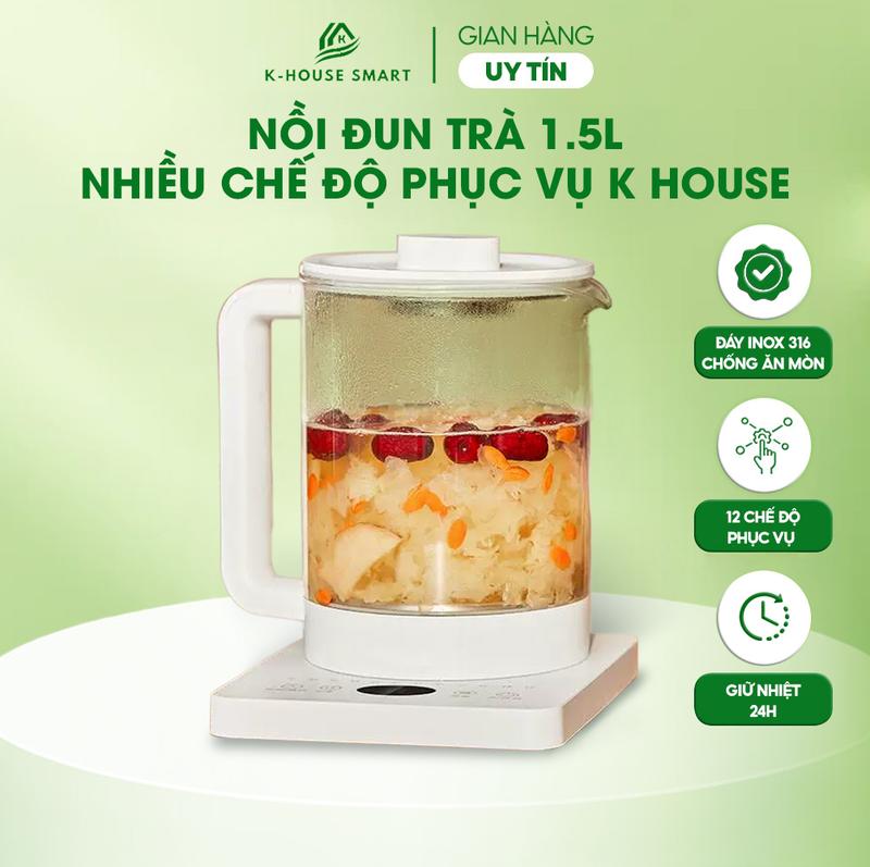 Bình pha trà cao cấp đun sôi pha trà thảo mộc trà trái cây thông minh, ấm đun nước đa chức năng Khousesmart Ấm Siêu Tốc Bình Đun Nước
