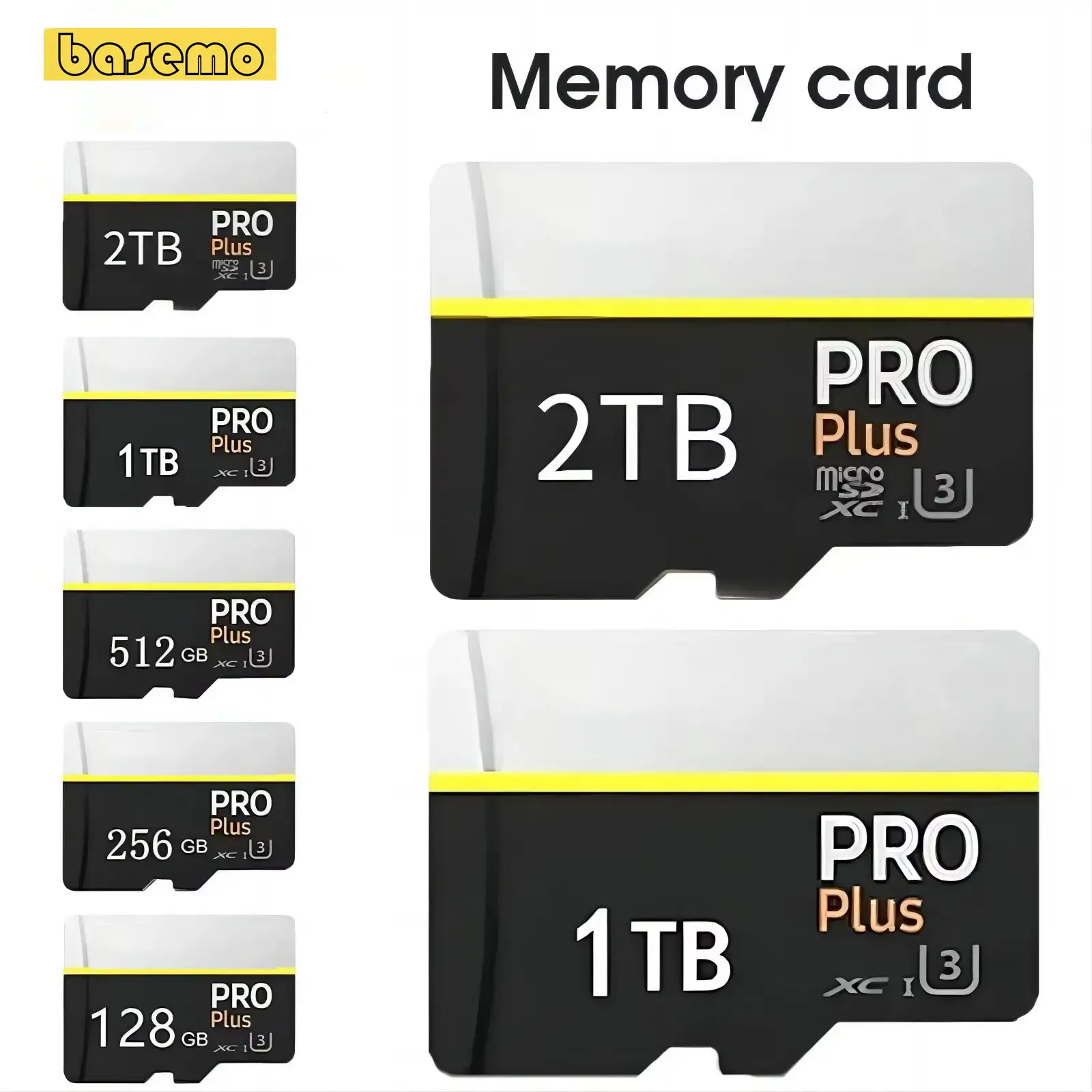 Thẻ nhớ Micro SD, Tốc độ cao, Dung lượng 2TB, 1TB, TF / SD, 128GB, 256GB, 512GB, Thẻ nhớ mini, Loại 10, Thích hợp cho máy ảnh và điện thoại, Hàng mới về năm 2024