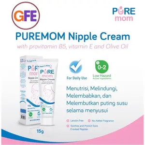 Pure Mom Nipple Cream 15 gram Salep Krim Pelembab Puting Ibu Baby Mother