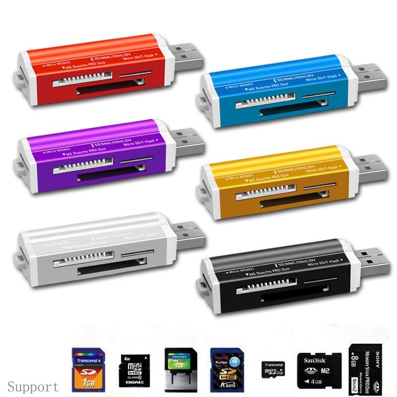 USB Flash Memory All In 1 Multi-Function Card Reader Writer Micro ...
