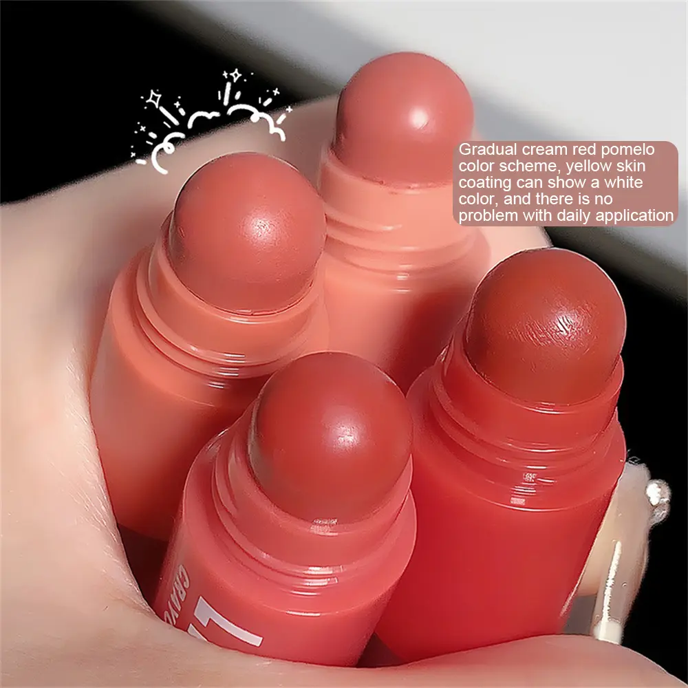 [4 Section/set] CAPPUVINI Crayon Lipstick Four-color Matte Velvet Multi-color Lipstick Pen Cheap Niche Lipstick Waterproof Non-stick Cup