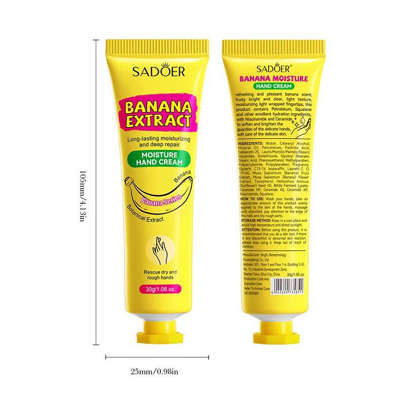 Product Introduction of Banana Moisture Moisturizing Hand Cream Moisturizing Anti-Cracking Refreshing Non-sticky Hand Cream 8
