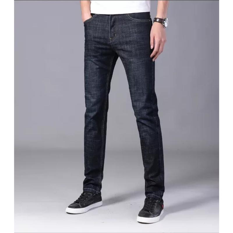 Quần Jean Nam Quần Bò Nam Trơn Co Giãn Dáng Skinny Hàng Thiết Kế quan bobig xxl khóa kéo 2