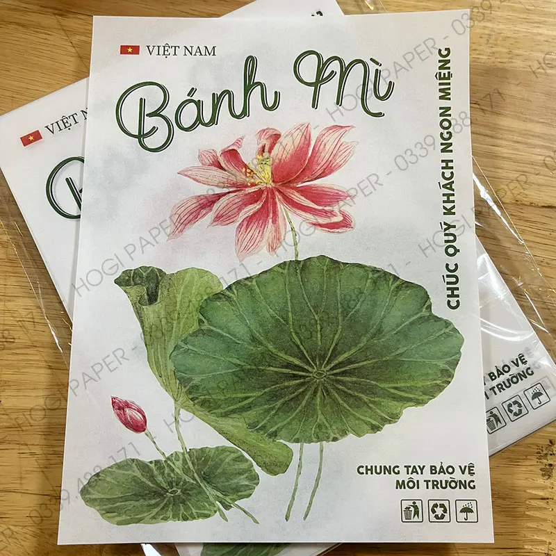 100 tờ giấy gói bánh mì HOGI, giấy gói bánh, thực phẩm, sandwich đa năng, an toàn, bảo vệ môi trường 8