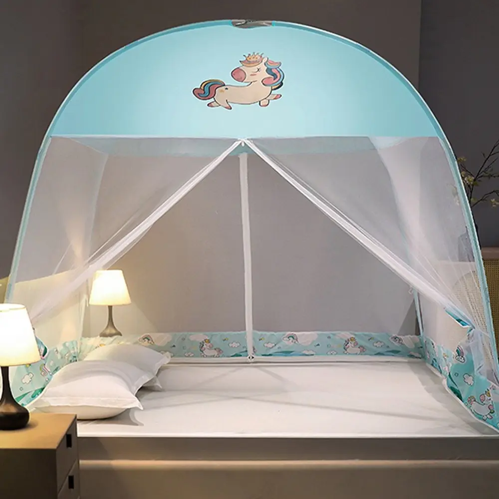 For Home Use Summer Double Bed Mosquito Net Mosquito Net Soft Folding Free Installation Double Door 1.5/1.8 Bed Encryption