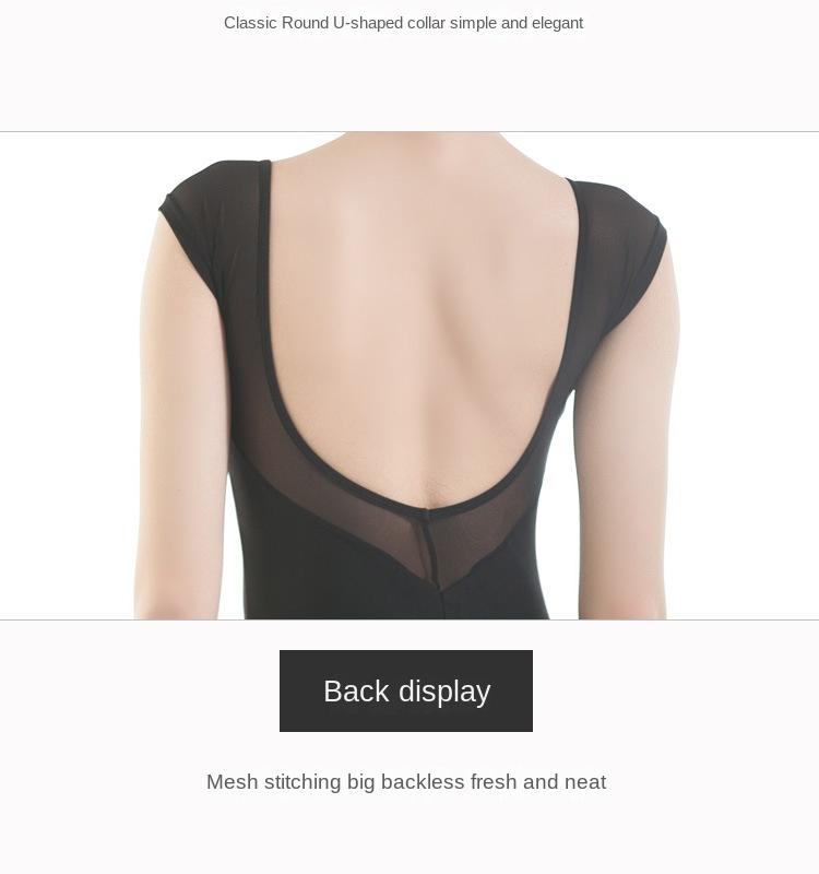 Product Introduction of Ballecheng Ballet Practice Clothes Women's Body Clothes High-Cut Tight Jumpsuit Dance Performance Clothes Training Clothes 7