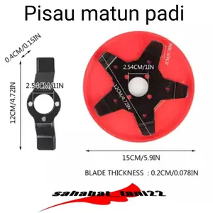 Alat Matun Padi Mesin Potong Rumput Tebeng Padi Alat Penyiang Gulma Padi