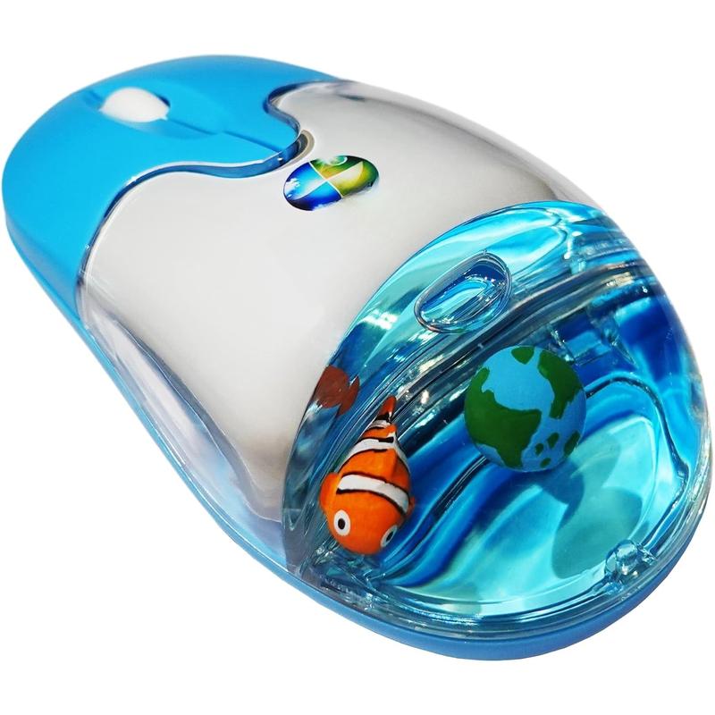 Frutiger Aero Aqua Mouse - Clear Blue USB-C Rechargeable Wireless ...