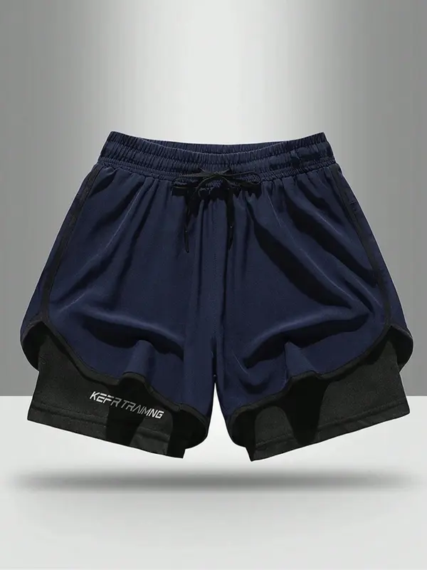 Men's Solid Color Boxer Briefs Shorts, Regular Fit Casual Comfy Breathable Shorts for Summer, Men's Bottoms for Daily Wear 4