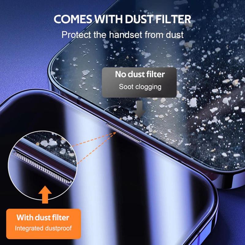 Product Introduction of Full Coverage Tempered Screen Protector, 1 Count Dust-proof Phone Screen Protective Film, Phone Accessories Compatible with iPhone 16 15 14 13 12 11 Pro Max 1