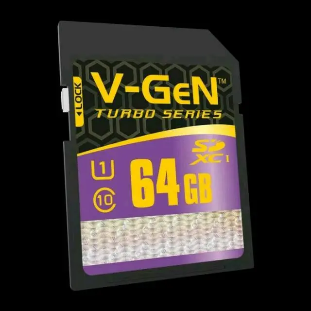 SDXC 64GB 128GB V-Gen Class 10 Turbo Series SD Card XC Memory Camera Kamera Original Vgen