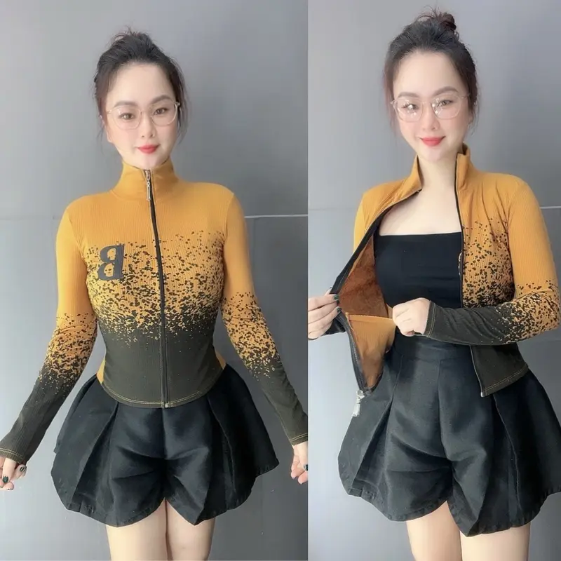 (3 ÁO 100k) Áo Khoác Loang Cổ Trụ Chữ B, Có Túi Trong Mã BL-12 5