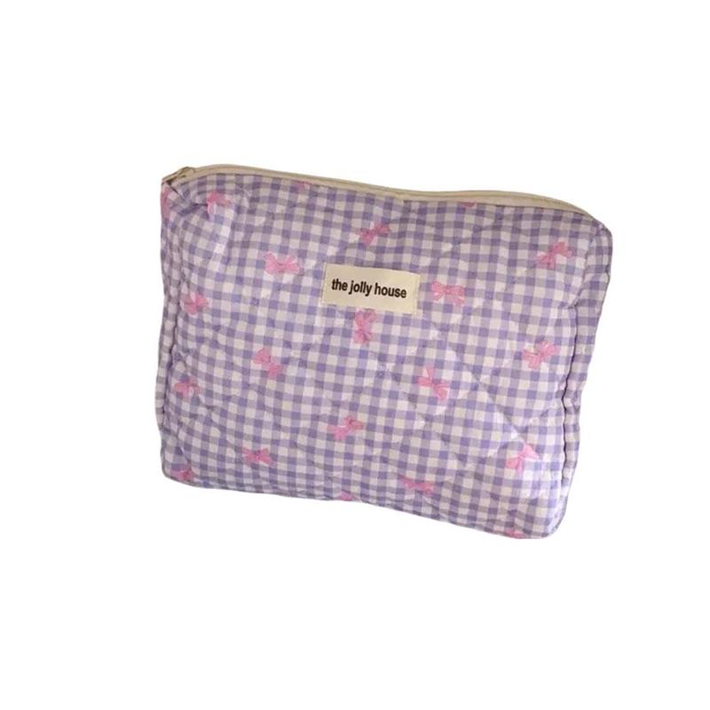 Product Introduction of Bowknot Cosmetic Bag Portable Soft Handbag Toiletries Capacity Bag Student Large Storage Bag 26