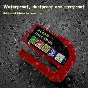 Gembok Motor Anti Maling Gembok Cakram Disc Lock Gembok Alarm Motor Pengaman Motor untuk Travelling