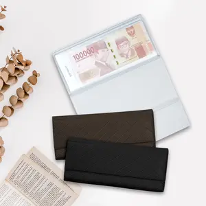 ALESHA  037 DOMPET KEUANGAN MOTIF KOTAK"/ DOMPET BUDGETING LIPAT / DOMPET  PINTAR