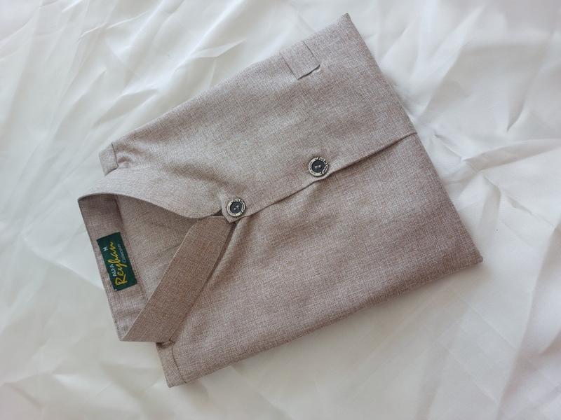 Product Introduction of Lembut Baju koko madinah Alfa reyhan / taqwa katun madinah / kerah sanghai / baju koko habib Polos Dewasa Muslim Mewah Pria 7